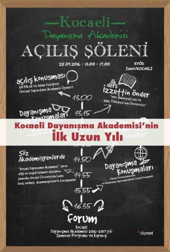 Kocaeli Dayanışma Akademisi'nin İlk Uzun Yılı